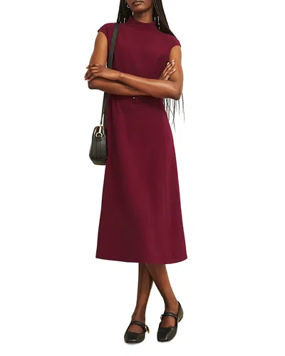 Hobbs London Leslie Dress In Burgundy