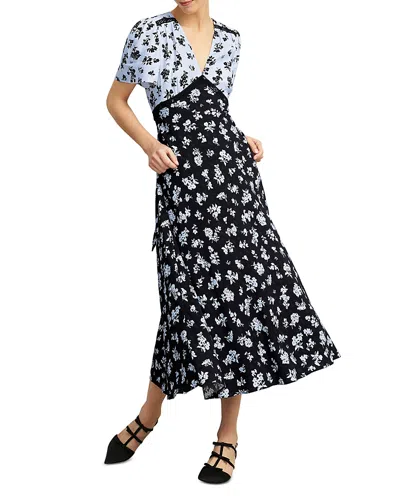 Hobbs London Limited Arlington Dress In Black Blue