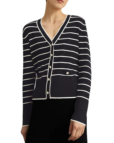 Hobbs London Limited Belmont Cardigan In Black Cream