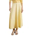 Hobbs London Limited Charteris Side Zip Skirt In Pale Yellow