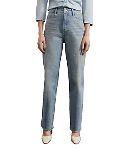 Hobbs London Limited Leigh Straight Leg Jean In Light Wash In Light Blue
