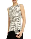 Hobbs London Limited Levens Top In Cream Blac