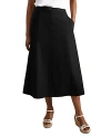 Hobbs London Lina Midi Skirt In Black