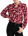 Hobbs London Livia Blouse In Pink Ivory