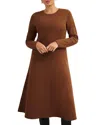Hobbs London Liza Knitted Dress In Toffee