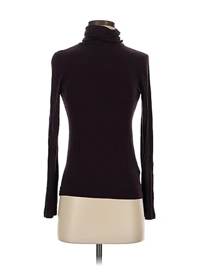 Pre-owned Hobbs London Long Sleeve Top Purple Turtleneck Tops