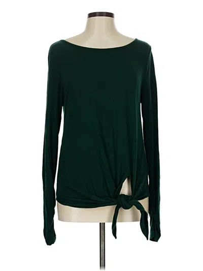 Pre-owned Hobbs London Long Sleeve T-shirt In Green
