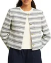 Hobbs London Longcross Jacket In Ivory Navy