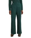Hobbs London Lucile Wide Leg Pants In Green