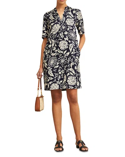 Hobbs London Lucille Dress In Navy Cream