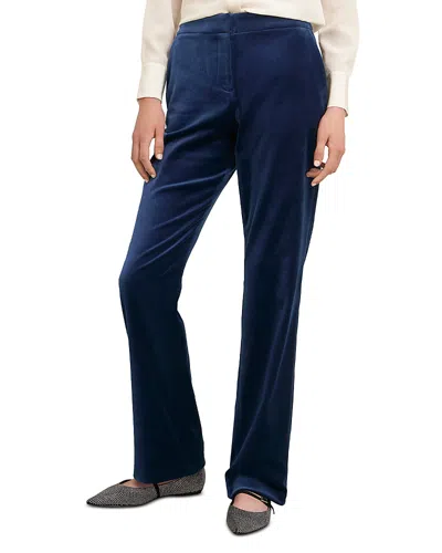 Hobbs London Luna Velvet Pants In Riverside