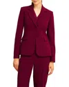 Hobbs London Mabel Blazer In Burgundy
