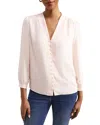 Hobbs London Magnolia Blouse In Pink Peach