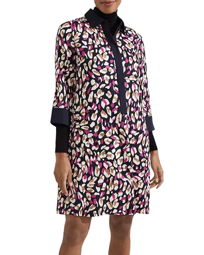 Hobbs London Marci Shift Dress In Black Multi