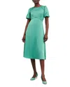 Hobbs London Marea Midi Dress In Deep Aqua