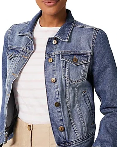 Hobbs London Mariam Denim Jacket In Mid Blue