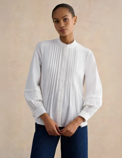 Hobbs London Mariette Blouse In Brown