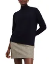Hobbs London Marlena Cashmere Turtleneck Sweater In Hobbs Navy