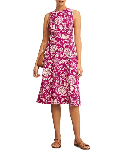 Hobbs London Marylise Jersey Dress In Pink Cream