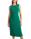 Hobbs London Maura Sheath Dress In Malachite Green