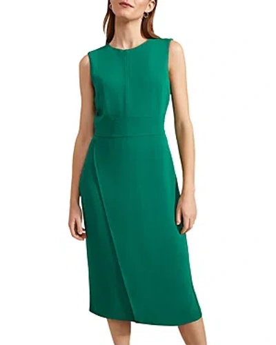 Hobbs London Maura Sheath Dress In Malachite Green