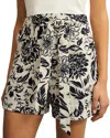 Hobbs London Maura Shorts In Cream Navy