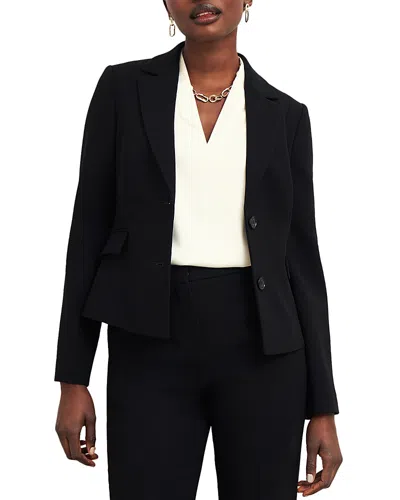 Hobbs London Maya Notch Collar Jacket In Black