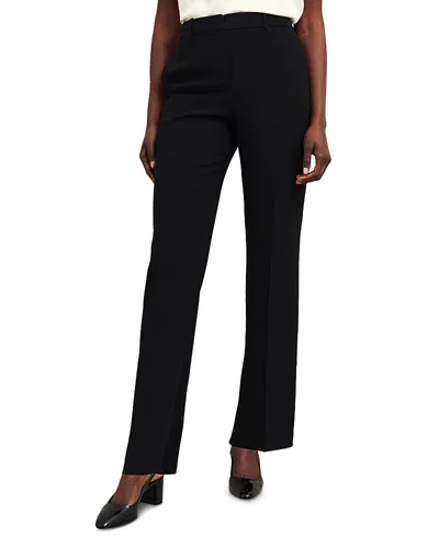 Hobbs London Maya Straight Leg Pants In Black