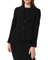 Hobbs London Mel Button Front Blazer In Black