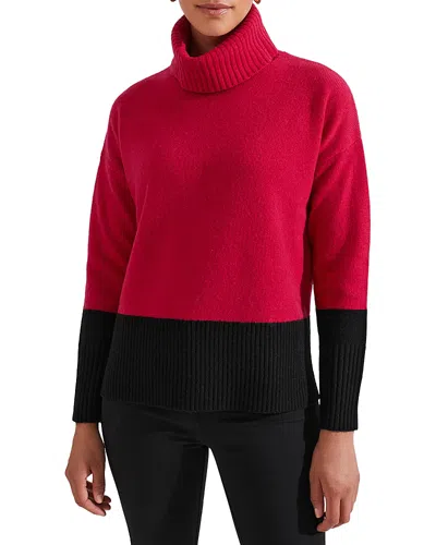 Hobbs London Melodie Sweater In Cerise Black