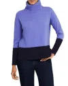 Hobbs London Melodie Turtleneck Sweater In Blue Hobbs