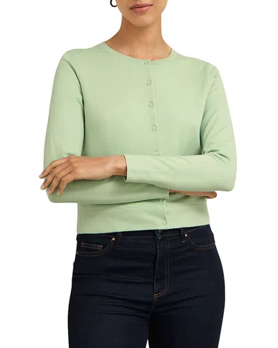 Hobbs London Michelle Cardigan Sweater In Soft Sage