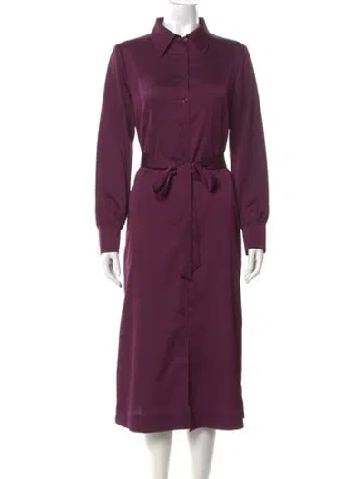 Pre-owned Hobbs London Midi Length Dress In Purple