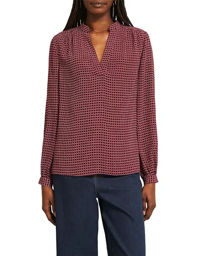 Hobbs London Mila Blouse In Red
