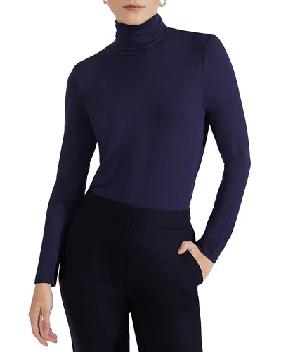 Hobbs London Mischa Roll Neck Sweater In Midnight Navy