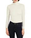 Hobbs London Mischa Roll Neck Top In Hobbs Ivory