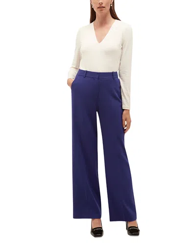 Hobbs London Monroe Wide Leg Trousers In Blue
