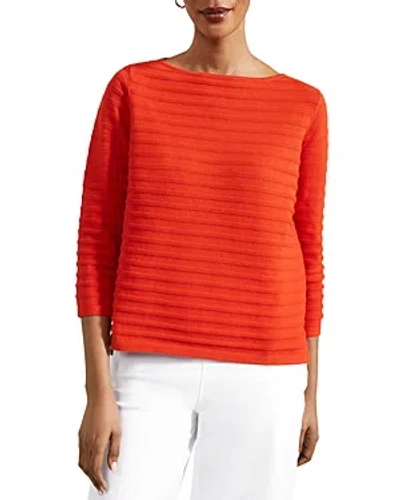 Hobbs London Nellie Jumper In Hibiscus Red