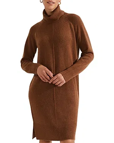 Hobbs London Nessa Knit Sweater Dress In Toffee