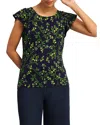 Hobbs London Nessie Top In Navy Multi