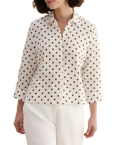 Hobbs London Nita Linen Shirt In White