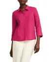 Hobbs London Nita Linen Shirt In Zinnia Pink