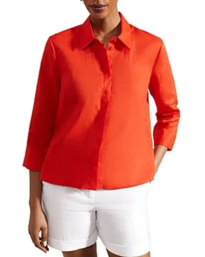 Hobbs London Nita Shirt In Orange