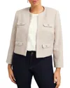 Hobbs London Oriana Tweed Jacket In Oyster