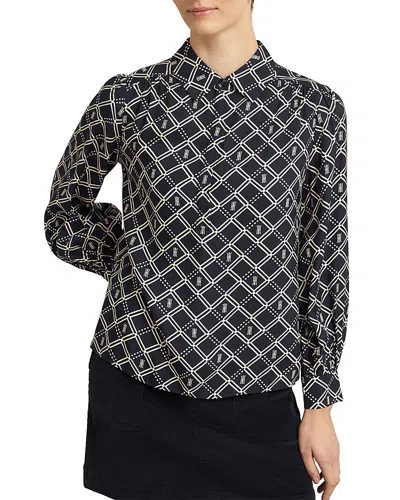 Hobbs London Paulina Blouse In Black