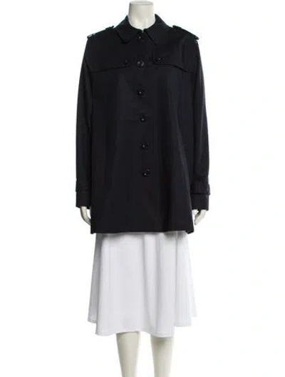 Pre-owned Hobbs London Peacoat In Blue