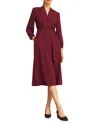 Hobbs London Peony Dress In Burgundy