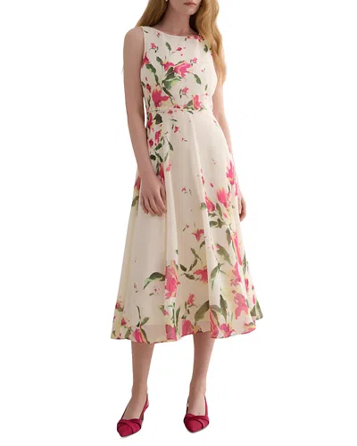 Hobbs London Petite Carly Dress In Neutral