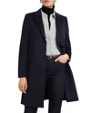 Hobbs London Petite Cavendish Coat In Navy
