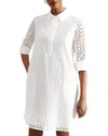 Hobbs London Petite Marciella Tunic Dress In White